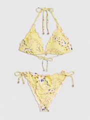 River Island Yellow Daisy Print Broderie Set - Image 5 of 5