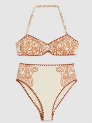 Orange - River Island Cornelli Print Bikini Set - Bild 5 von 5