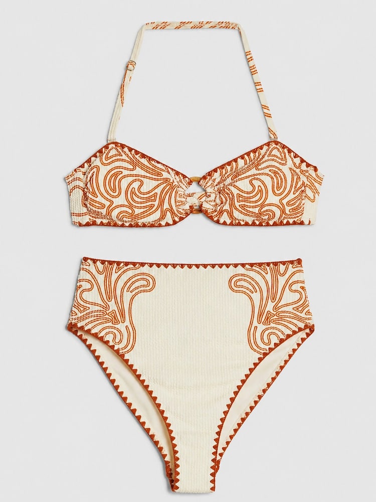 Orange - River Island Cornelli Print Bikini Set - Bild 5 von 5