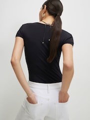 River Island Short Sleeve Scoop Neck Bodysuits 2 Pack - Bild 4 von 6