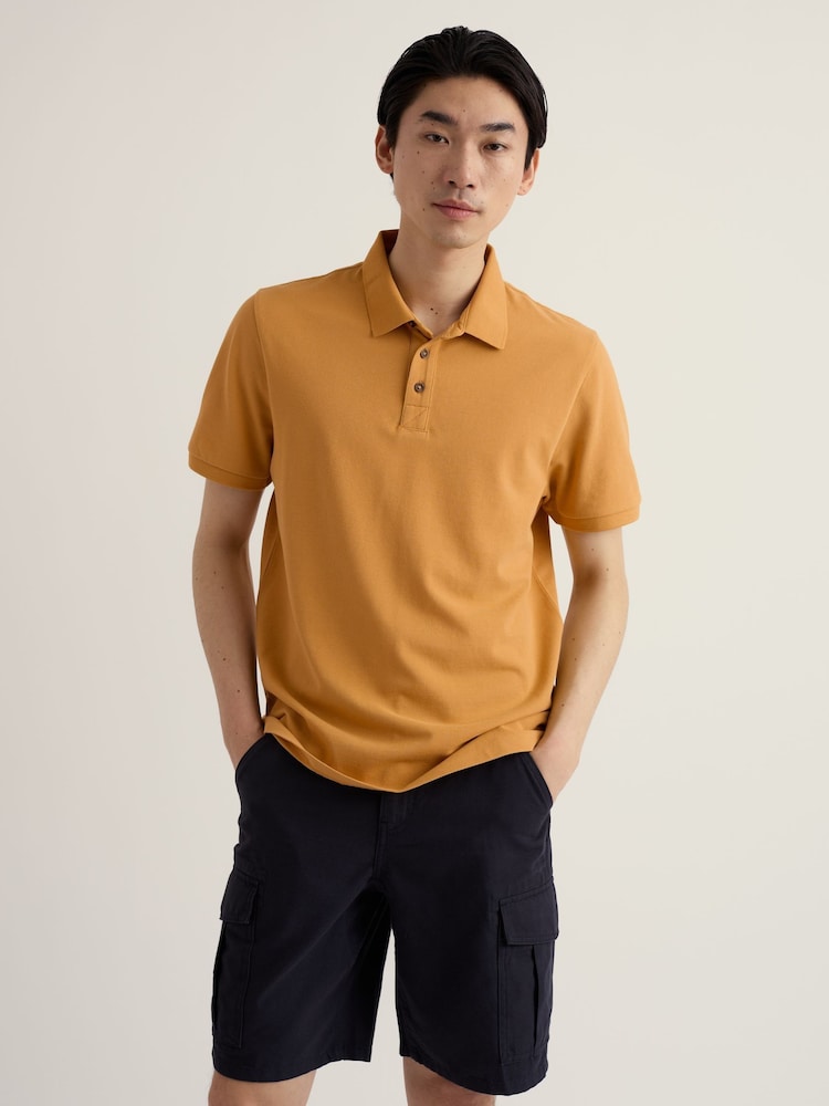 Seasalt Cornwall Yellow Balefire Polo Shirt - Image 2 of 5