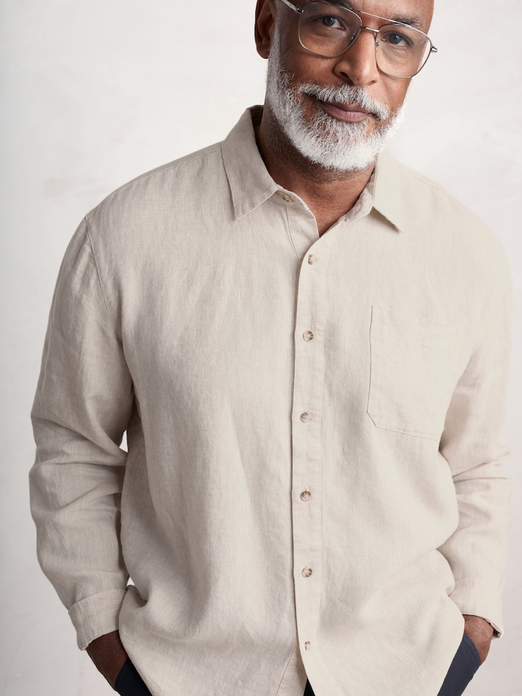 Seasalt Cornwall Natural Curator Shirt - Image 1 of 3 Seasalt Cornwall Natural Curator Shirt - Image 1 of 3