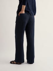 Seasalt Cornwall Blue Tide Flow Petite Trousers - Image 3 of 5