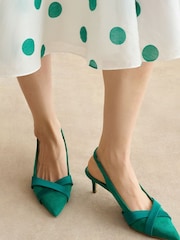 Hobbs Green Renee Slingback Shoes - Image 1 of 6