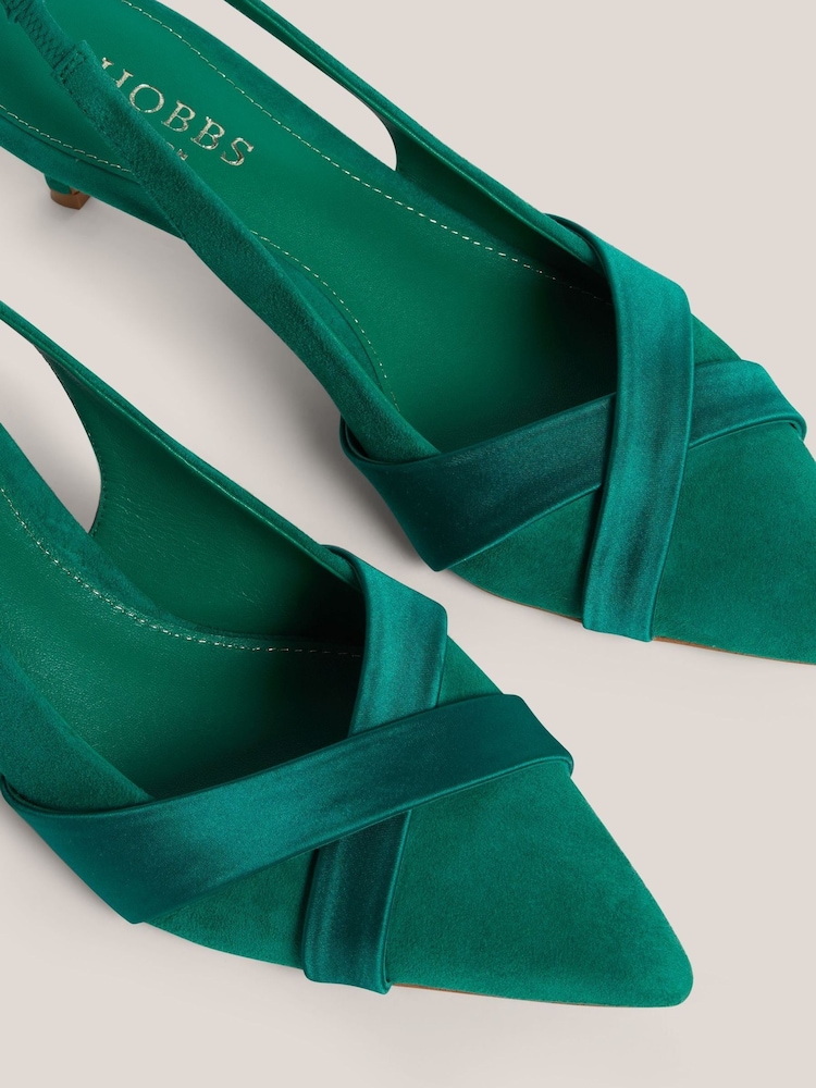 Hobbs Green Renee Slingback Shoes - Image 6 of 6 Hobbs Green Renee Slingback Shoes - Image 6 of 6