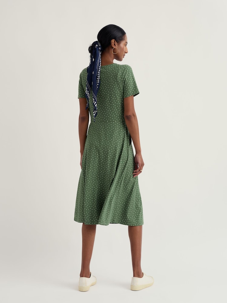 Seasalt Cornwall Green Petite April Dress - Image 2 of 5
