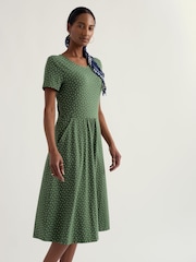 Seasalt Cornwall Green Petite April Dress - Image 3 of 5