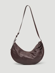Hush Red Romy Ruched Leather Crescent Bag - Image 2 of 5