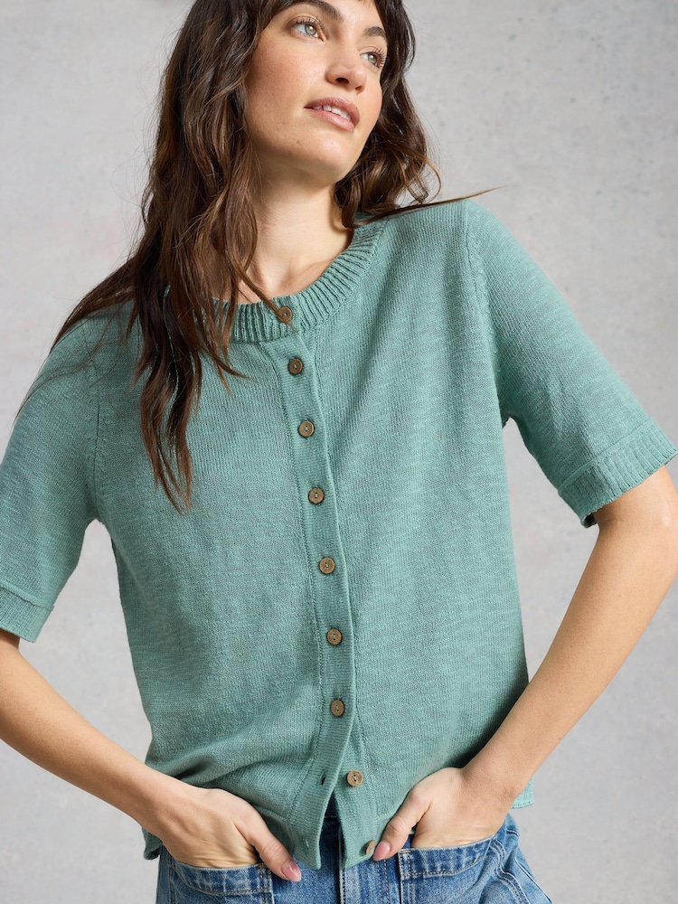 White Stuff Green Betsy Cardigan - Image 1 of 6