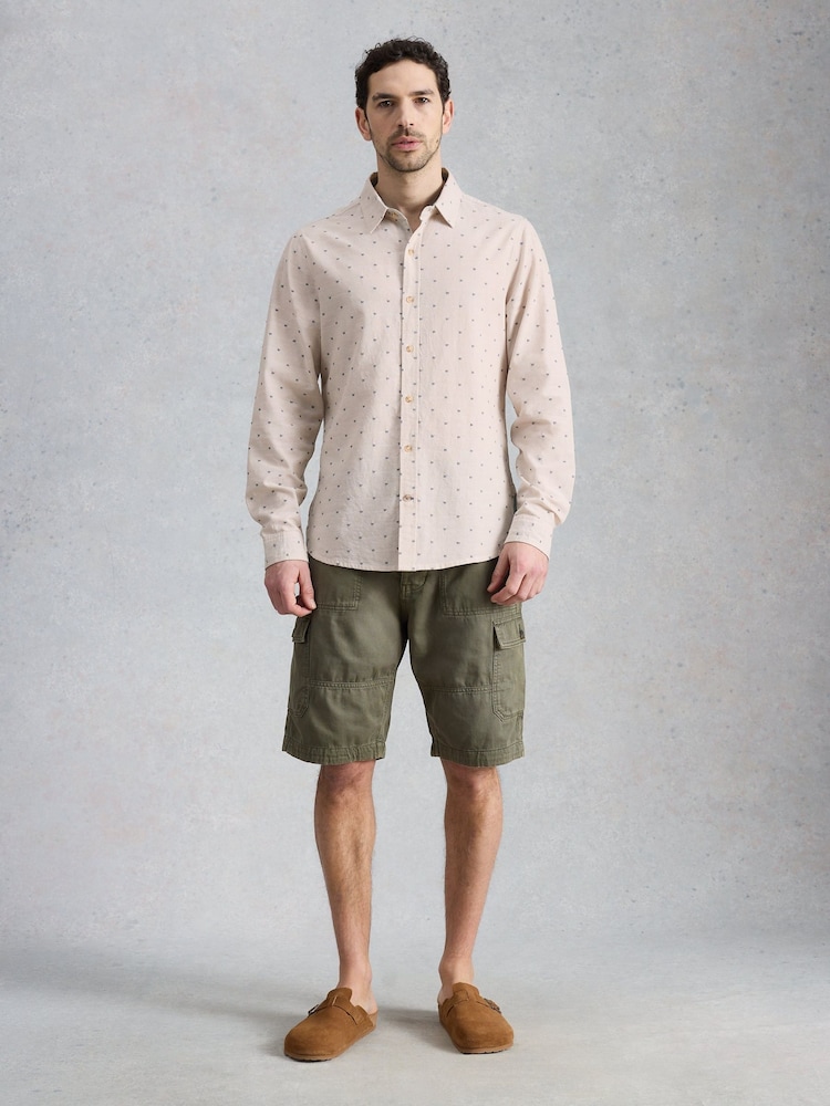 White Stuff Natural Douglas LS Dobby Shirt - Image 2 of 6