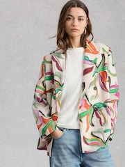 White Stuff Natural Sasha Linen Blazer - Image 1 of 6