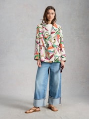 White Stuff Natural Sasha Linen Blazer - Image 3 of 6