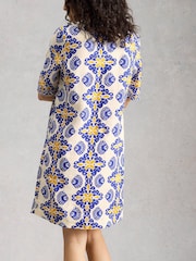 White Stuff Natural Ash Linen Dress - Image 2 of 6