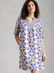 White Stuff Natural Ash Linen Dress - Image 3 of 6