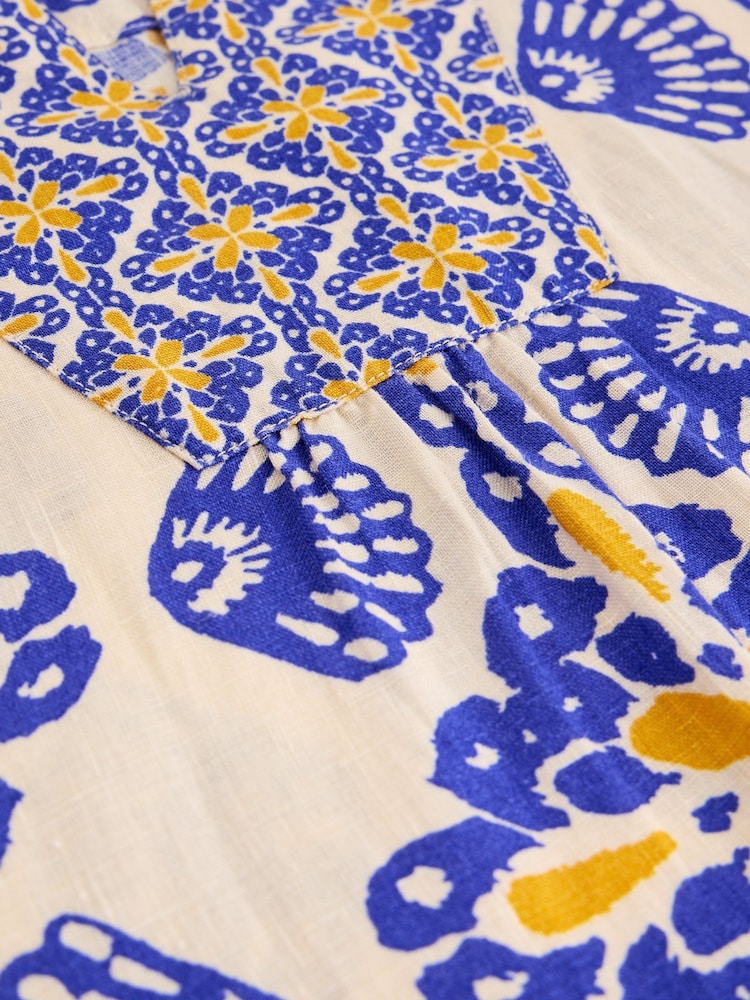 White Stuff Natural Ash Linen Dress - Image 6 of 6