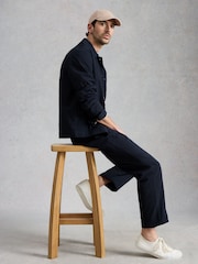White Stuff Blue Falmouth Seersucker Trousers - Image 4 of 6