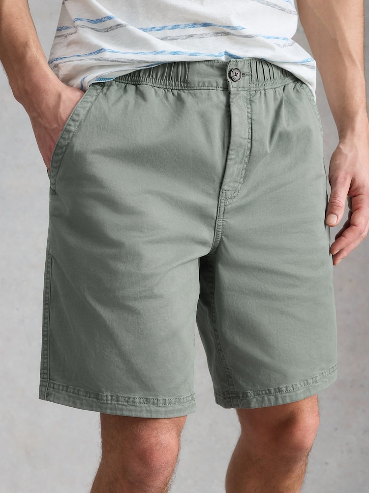 White Stuff Green Sutton Drawstring Shorts - Image 2 of 6