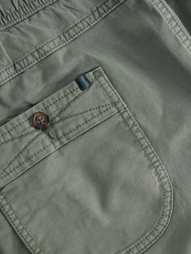 White Stuff Green Sutton Drawstring Shorts - Image 6 of 6