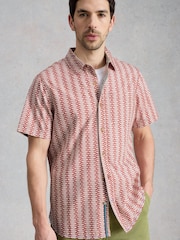 White Stuff Pink Finsbury Ss Floral Print Shirt - Image 1 of 6