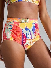 White Stuff Pink Verity High Waist Bottoms - Image 2 of 6