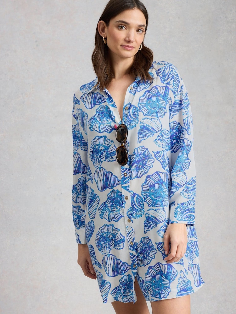 White Stuff Suzie Beach Shirt Dress - Image 1 of 6 White Stuff Suzie Beach Shirt Dress - Image 1 of 6