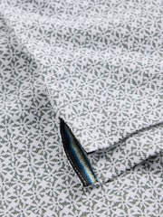 White Stuff Green Geo Printed Polo Shirt - Image 6 of 6