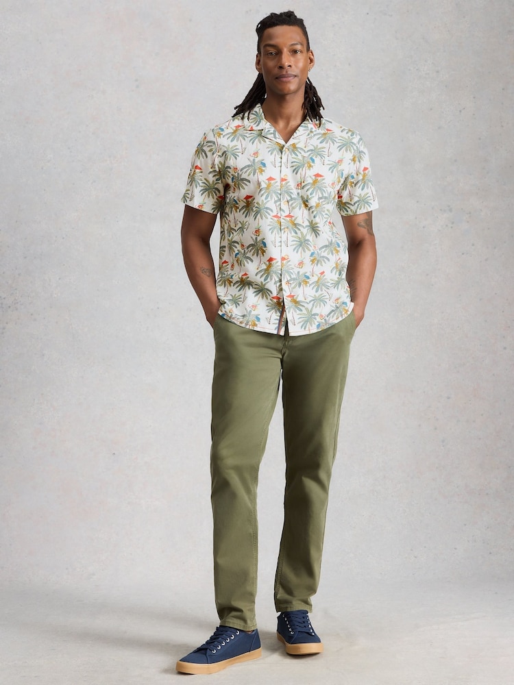 White Stuff Green Monkey Print Hayle  Shirt - Image 1 of 6