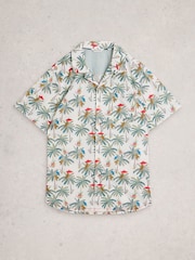 White Stuff Green Monkey Print Hayle  Shirt - Image 5 of 6