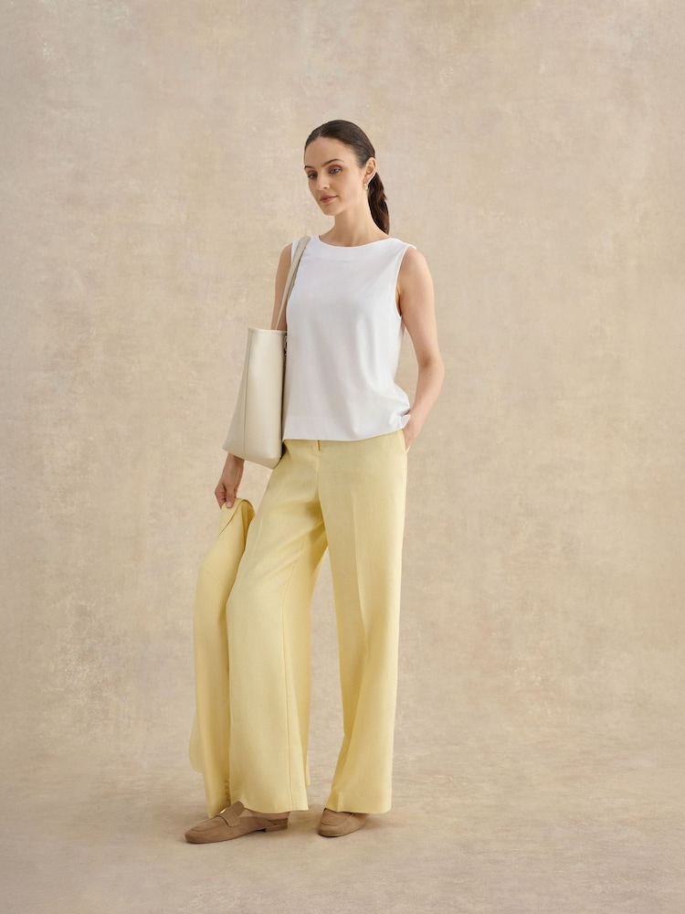 Hobbs White Fern Button Top - Image 1 of 5 Hobbs White Fern Button Top - Image 1 of 5