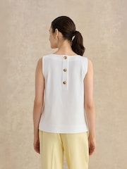 Hobbs White Fern Button Top - Image 2 of 5