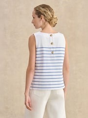 Hobbs Blue Fern Striped Top - Image 2 of 4