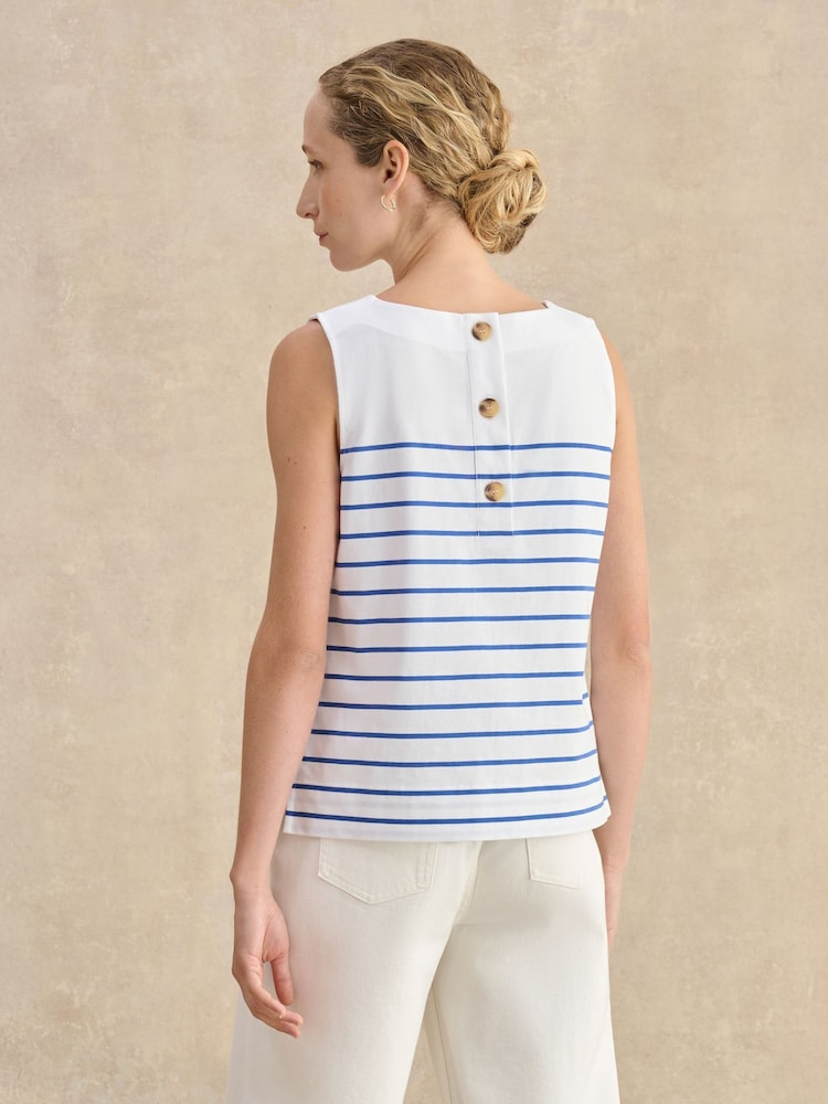 Hobbs Blue Fern Striped Top - Image 2 of 4