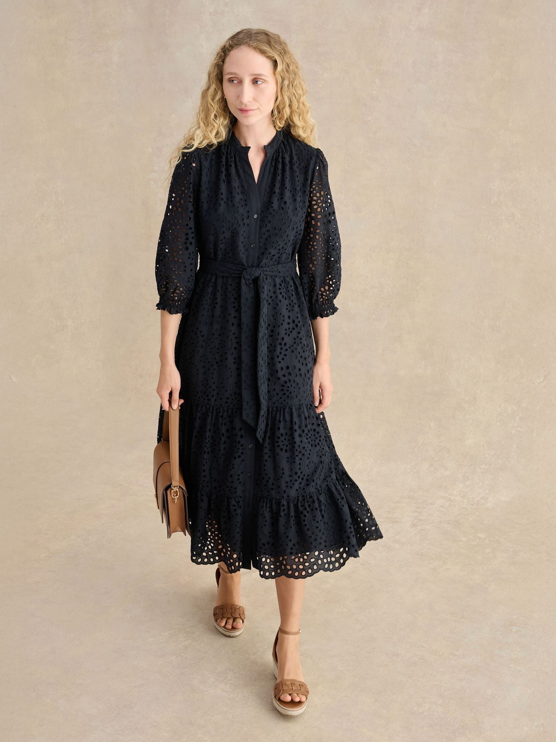 Buy Hobbs Navy Cianna Dress from Next USA