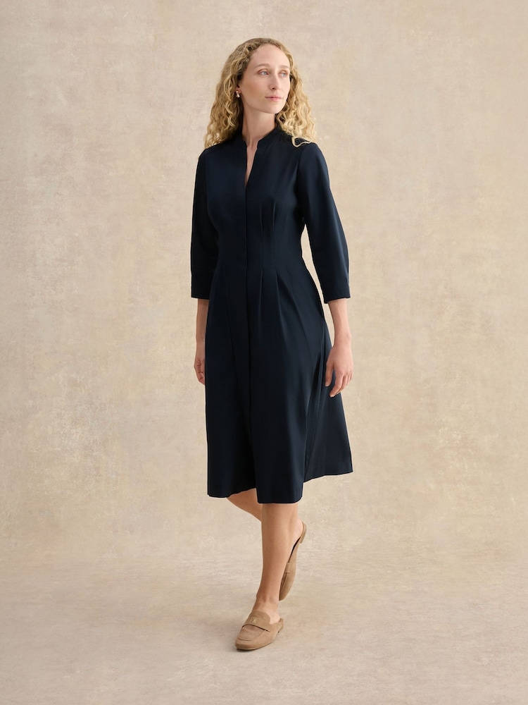 Hobbs Blue Emmaline Dress - Image 1 of 5 Hobbs Blue Emmaline Dress - Image 1 of 5