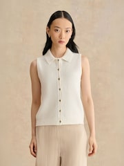 Hobbs White Seaton Crochet Tank Top - Image 1 of 5