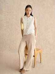 Hobbs White Seaton Crochet Tank Top - Image 3 of 5