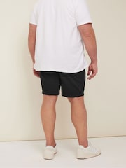 BadRhino Big & Tall Black Stretch Chino Shorts - Image 3 of 4