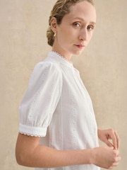 Hobbs White Sawyer Blouse - Image 3 of 4