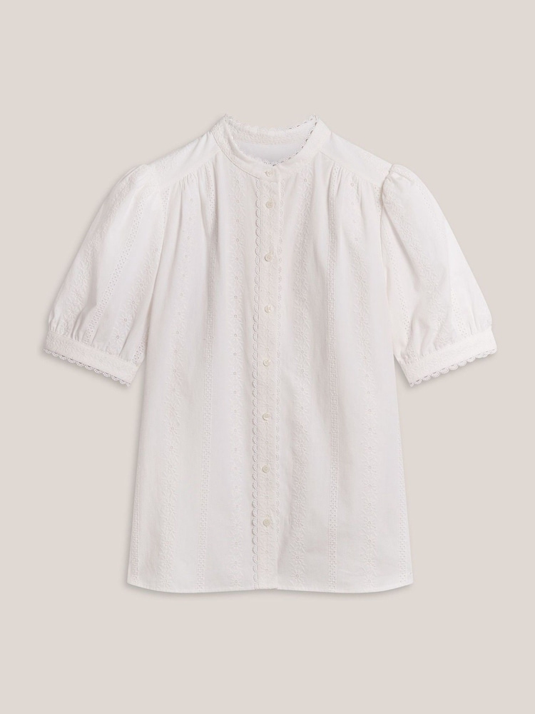 Hobbs White Sawyer Blouse - Image 4 of 4 Hobbs White Sawyer Blouse - Image 4 of 4