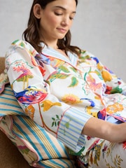 White Stuff White Nina Lightweight Pyjamas Shirt - Image 3 of 6