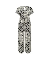Yours Curve Paisley Print Wide Leg Jumpsuit - Image 5 of 5