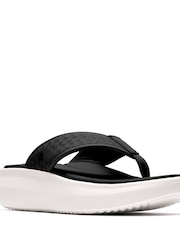 Clarks Black Solevana Post2 Sandals - Image 3 of 6