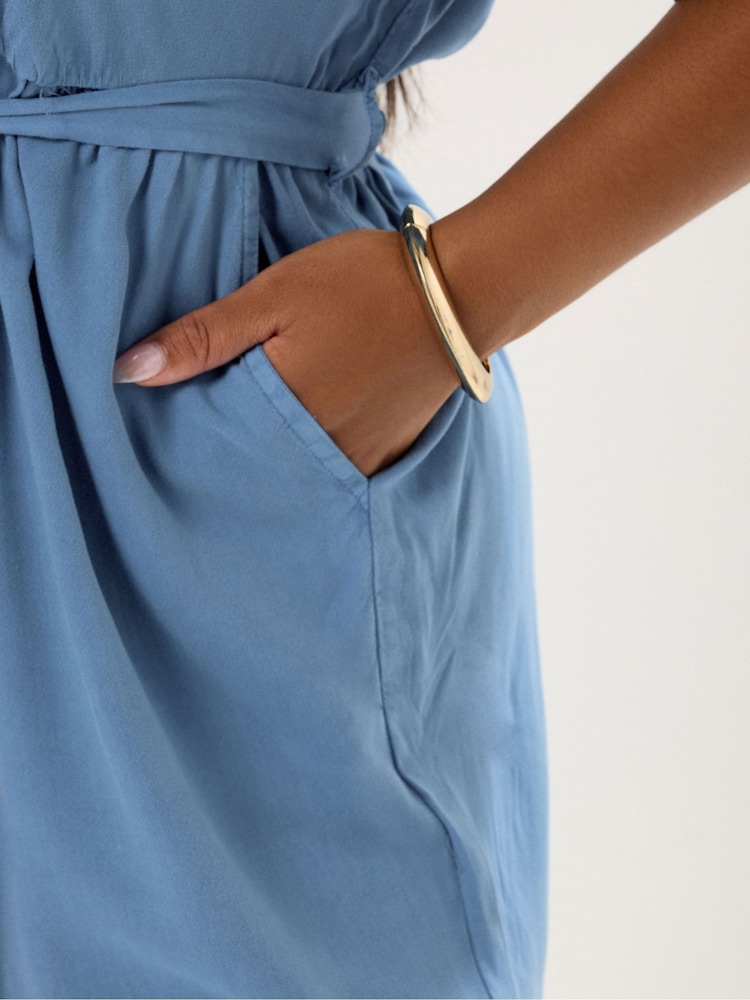 Yours Curve Wide Leg Jumpsuit - Image 4 of 4 Yours Curve Wide Leg Jumpsuit - Image 4 of 4