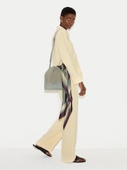 Jigsaw Green Drawstring Bucket Bag - Image 6 of 6