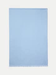 Jigsaw Blue Wool Silk Pashmina Scarf - Image 3 of 3