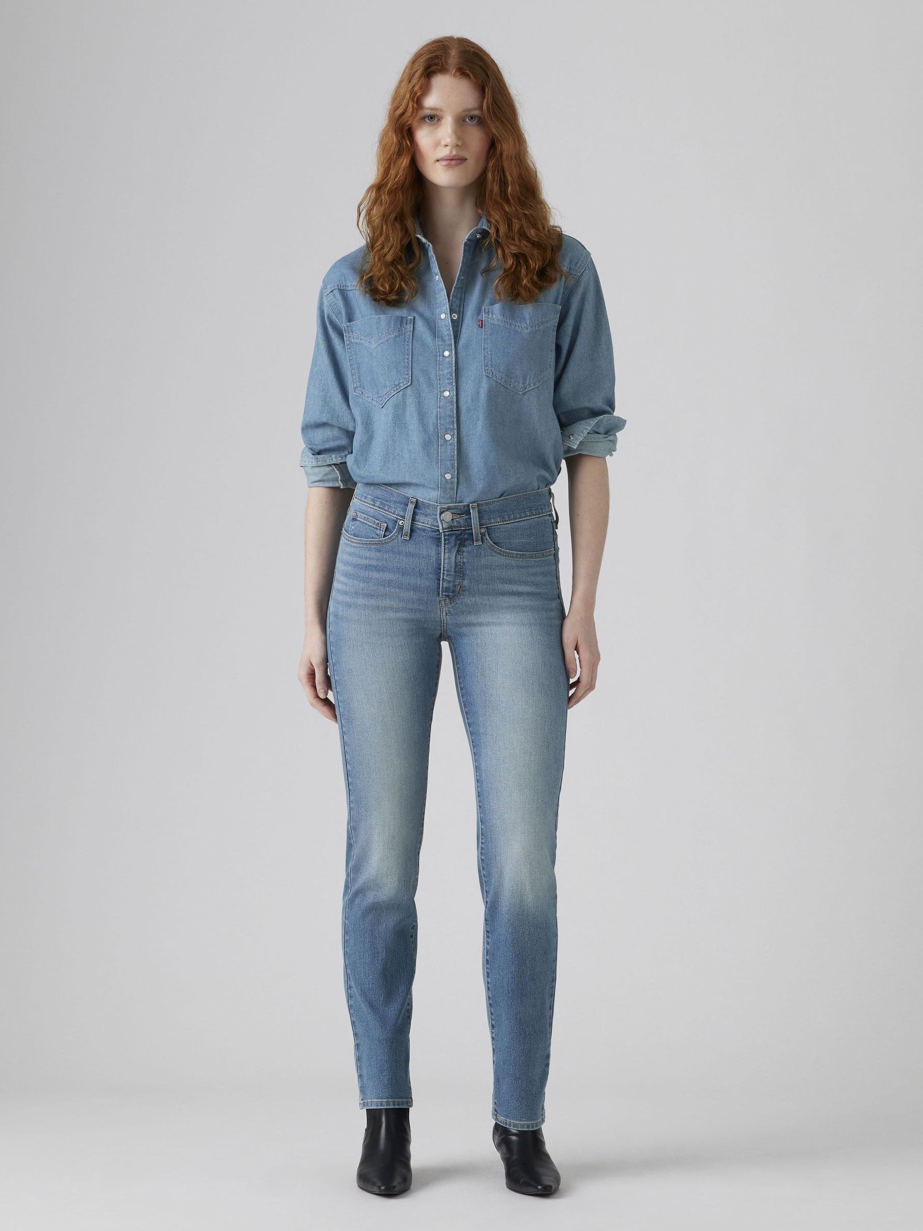 Levi's Women's Eternal Indigo Mid Blue Levi's 314 Shaping Straight Jeans - Image 2