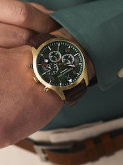 Brown Gold Kingham & Knight Analogue Watch With Leather Strap - Image 2 of 5