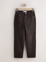 Chocolate Brown Stovepipe Straight Leg Jeans - Image 1 of 4