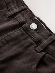 Chocolate Brown Stovepipe Straight Leg Jeans - Image 2 of 4