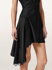AllSaints Black Ilka Dress - Image 3 of 6